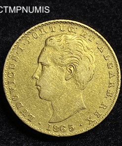 ,MONNAIE,PORTUGAL,2000,REIS,OR,LOUIS,1865,