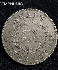 ,TOKEN,6,PENCE,ARGENT,REES,MORGANS,