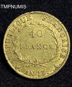 ,MONNAIE,40,FRANCS,OR,NAPOLEON,AN,13,