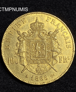 ,MONNAIE,100,FRANCS,OR,NAPOLEON,1866,