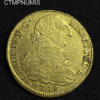 ,MONNAIE,COLOMBIE,8,ESCUDOS,OR,1789,POPAYAN,CHARLES,IV,