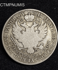 ,MONNAIE,POLOGNE,5,ZLOTYCH,NICOLAS,1830,