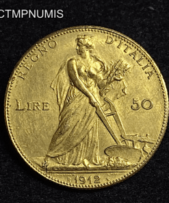 ,MONNAIE,ITALIE,50,LIRE,OR,1912,