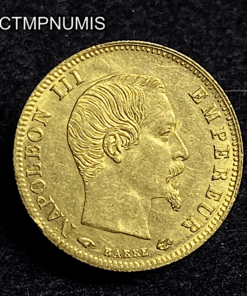 ,MONNAIE,5,FRANCS,OR,NAPOLEON,1859,SUP,