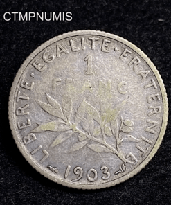 ,MONNAIE,1,FRANC,ARGENT,SEMEUSE,1903,