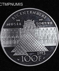 ,MONNAIE,100,FRANCS,ARGENT,LIBERTE,PEUPLE,1993,