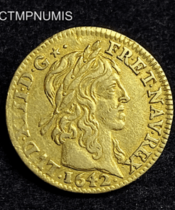 ,MONNAIE,LOUIS,XIII,1/2,LOUIS,OR,1642,