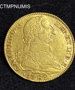 ,MONNAIE,ESPAGNE,4,ESCUDOS,OR,1782,MADRID,