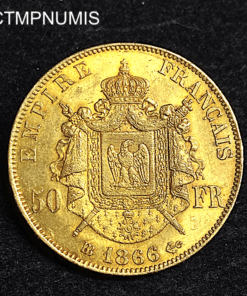 ,MONNAIE,50,FRANCS,OR,NAPOLEON,1866,BB,STRASBOURG,
