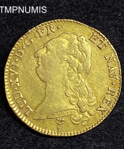 ,MONNAIE,DOUBLE,LOUIS,OR,LOUIS,XVI,1789,K,BORDEAUX,