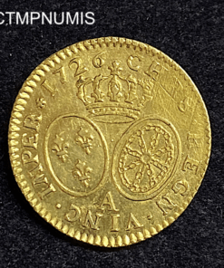 ,MONNAIE,LOUIS,XV,LOUIS,OR,AUX,LUNETTES,1726,