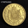 ,MONNAIE,20,FRANCS,OR,NAPOLEON,1870,BB,STRASBOURG