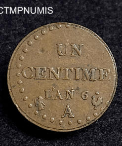 ,MONNAIE,UN,CENTIME,DUPRE,AN,6,36,PERLES,