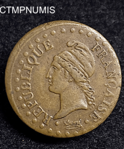,MONNAIE,UN,CENTIME,DUPRE,AN,6,36,PERLES,