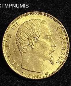,5,FRANCS,OR,NAPOLEON,1854,TRANCHE,STRIEE,
