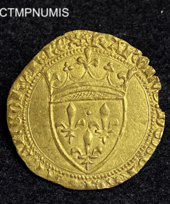 ,MONNAIE,CHARLES,VI,ECU,OR,COURONNE,MONTPELLIER,