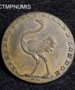 ,TOKEN,GRANDE,BRETAGNE,AUTRUCHE,MIDDLESEX,1795,