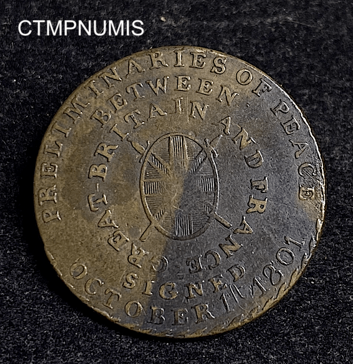 ,TOKEN,GRANDE,BRETAGNE,PAIX,AMIENS,1801,