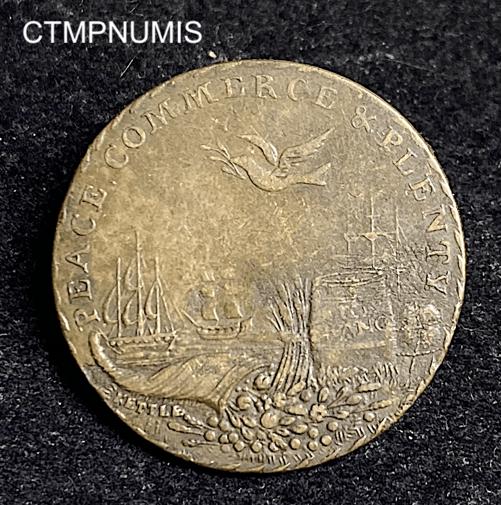 ,TOKEN,GRANDE,BRETAGNE,PAIX,AMIENS,1801,