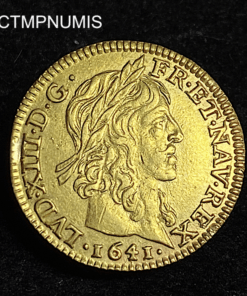 ,MONNAIE,LOUIS,XIII,1/2,LOUIS,OR,1641,