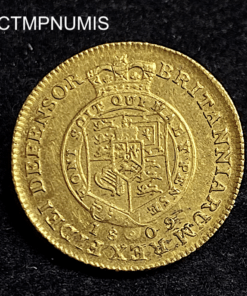 ,MONNAIE,ROYAUME,UNI,1/2,GUINEE,OR,1809,