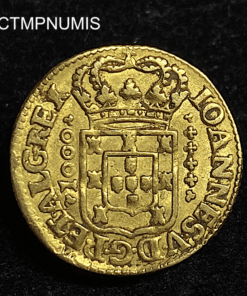 ,MONNAIE,PORTUGAL,1000,REIS,OR,JEAN,V,1722,
