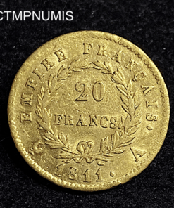 ,MONNAIE,20,FRANCS,OR,NAPOLEON,I°,1811,