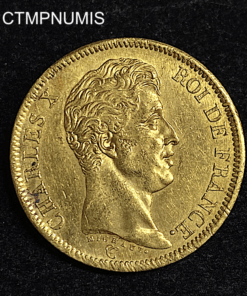 ,MONNAIE,40,FRANCS,OR,CHARLES,X,1824,
