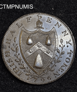 ,TOKEN,IRLANDE,1/2,PENNY,MUNSTER,1796,