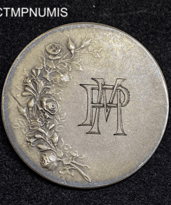,MEDAILLE,ARGENT,MARIAGE,