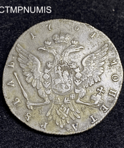 ,MONNAIE,RUSSIE,1,ROUBLE,ARGENT,CATHERINE,1764,MOSCOU,