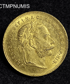 ,MONNAIE,HONGRIE,8,FORINT,20,FRANCS,OR,1874,