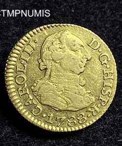 ,MONNAIE,ESPAGNE,1/2,ESCUDO,OR,1788,SEVILLE,