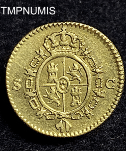 ,MONNAIE,ESPAGNE,1/2,ESCUDO,OR,1788,SEVILLE,