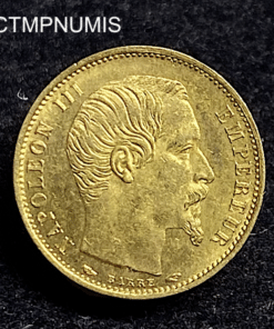 ,MONNAIE,5,FRANCS,OR,NAPOLEON,1854,TRANCHE,LISSE,