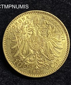,MONNAIE,10,CORONA,OR,AUTICHE,1897,
