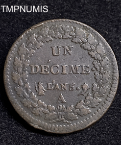 ,MONNAIE,UN,DECIME,,DUPRE,AN,5,A,
