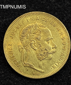 ,MONNAIE,HONGRIE,20,FRANCS,8,FORINT,OR,1878,