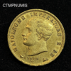 ,MONNAIE,ITALIE,40,LIRE,OR,NAPOLEON,1814,M,MILAN,