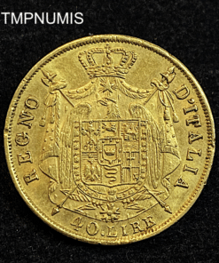 ,MONNAIE,ITALIE,40,LIRE,OR,NAPOLEON,1814,M,MILAN,