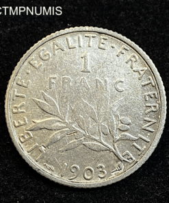 ,MONNAIE,1,FRANC,ARGENT,SEMEUSE,1903,