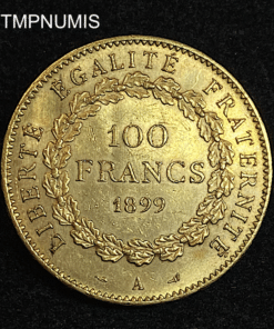 ,MONNAIE,100,FRANCS,OR,GENIE,1899,