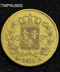 ,MONNAIE,40,FRANCS,OR,LOUIS,XVIII,1816,