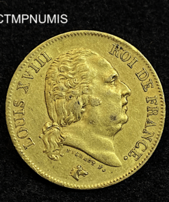 ,MONNAIE,40,FRANCS,OR,LOUIS,XVIII,1816,