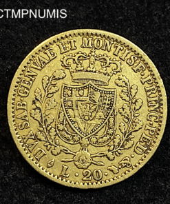 ,MONNAIE,ITALIE,20,LIRE,OR,1828,TURIN,