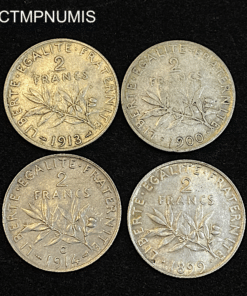,MONNAIE,2,FRANCS,ARGENT,SEMEUSE,1900,1914,1913,