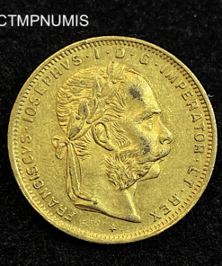 ,MONNAIE,AUTRICHE,20,FRANCS,8,FLORIN,1889,