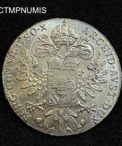 ,MONNAIE,AUTRICHE,TALER,ARGENT,MARIE,THERESE,1780,