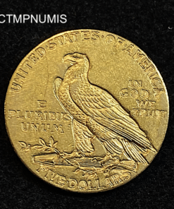 ,MONNAIE,ETATS,UNIS,5,DOLLAR,OR,INDIEN,1910,