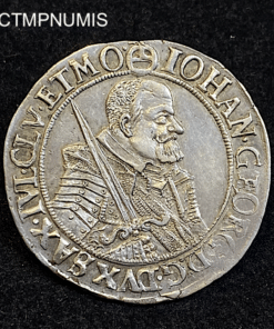 MONNAIE ALLEMAGNE ,MONNAIE,ALLEMAGNE,1/4,THALER,ARGENT,JEAN,1654,SAXE,DRESDE,